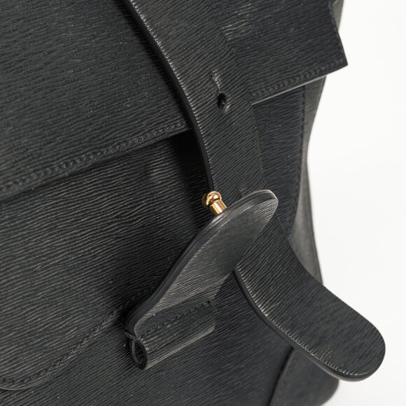 Senreve Midi Maestra Black Textured-Leather Backpack - Picture 14 of 16